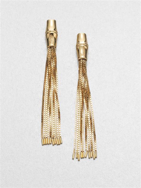 saks gucci earrings|gucci bamboo jewelry.